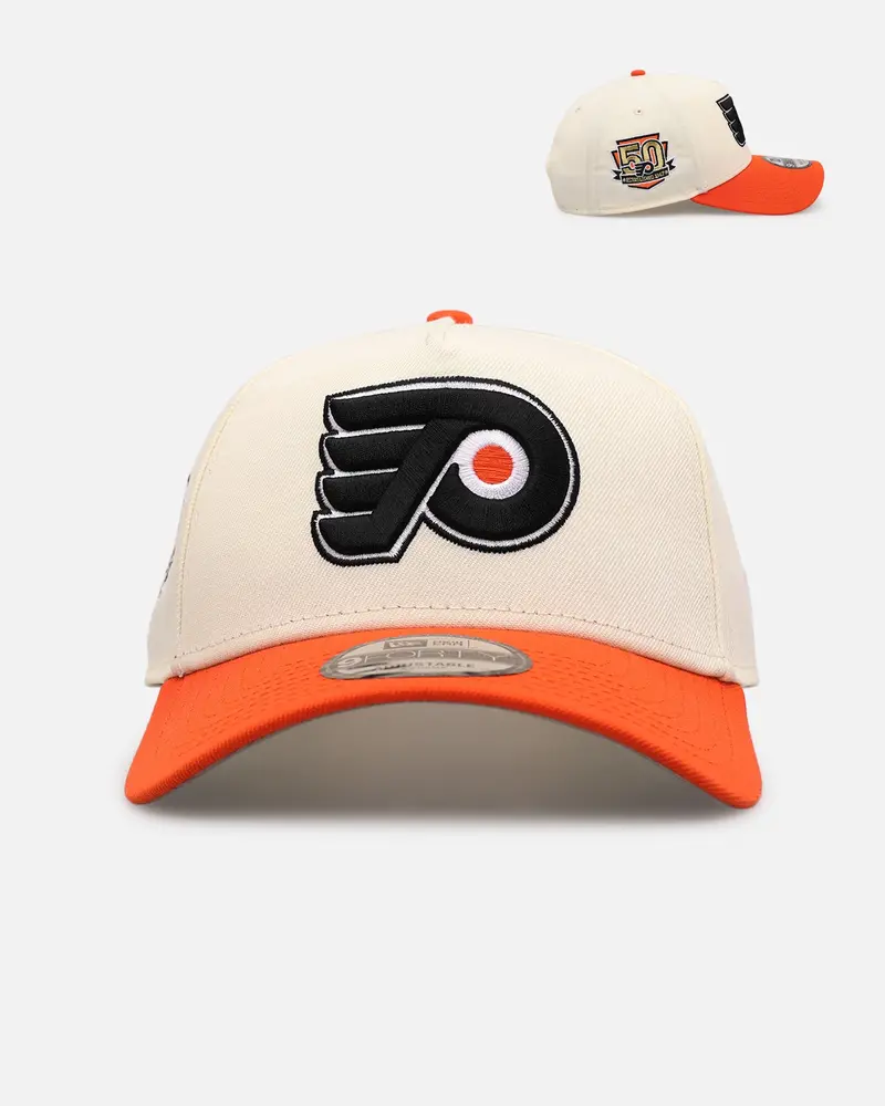 New Era Philadelphia Flyers 'Team Color Visor' 9Forty A-Frame Snapback Chrome/Official Team Color 1