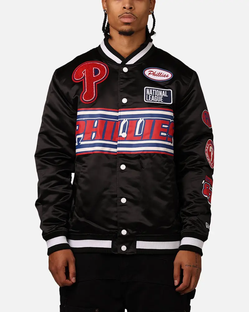 New Era Philadelphia Phillies 2024 Rally Drive Jacket Black/White 1