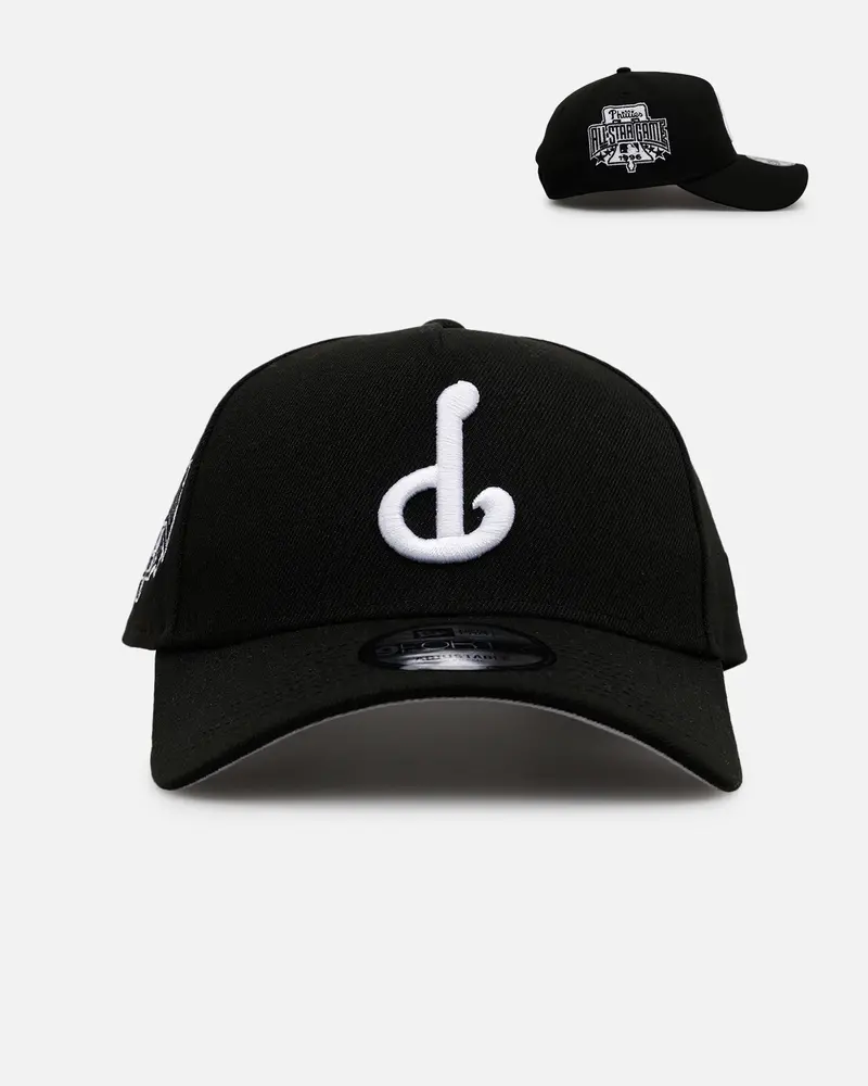 New Era Philadelphia Phillies 'Black White Upside Down Logo' 9Forty A-Frame Snapback Black/White 1