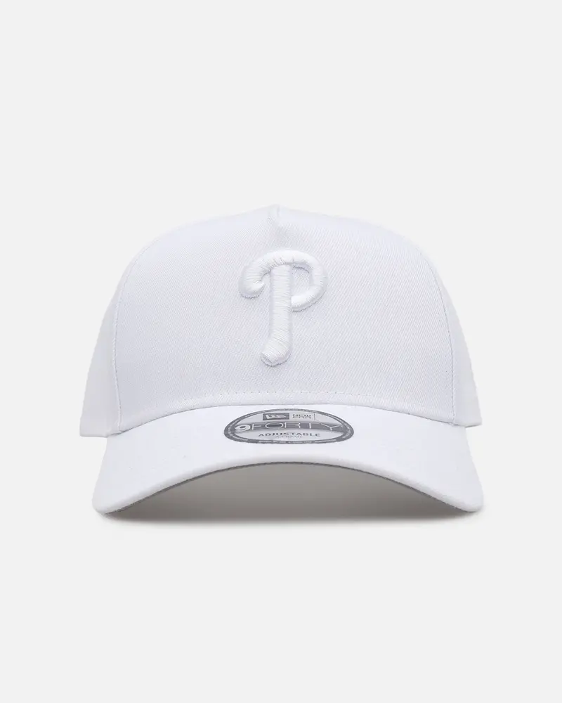 New Era Philadelphia Phillies 'Easy White' 9Forty A-Frame Snapback White/White 1