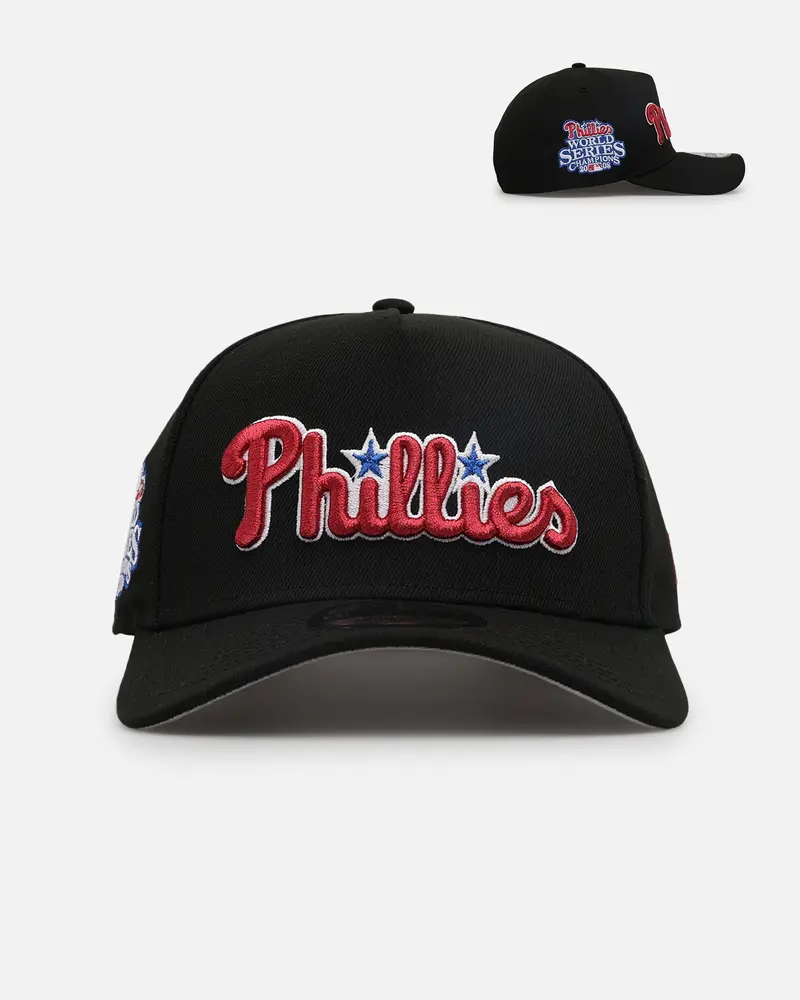 New Era Philadelphia Phillies 'Metallic Wordmark' 9Forty A-Frame Snapback Black 1