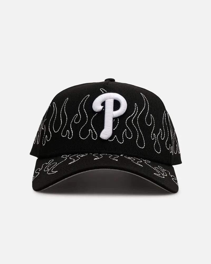 New Era Philadelphia Phillies 'Outline Flames' 9Forty A-Frame Snapback Black 1
