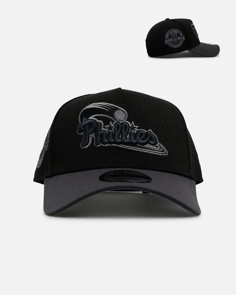 New Era Philadelphia Phillies 'Stealth' 9Forty A-Frame Snapback Black/Charcoal 1