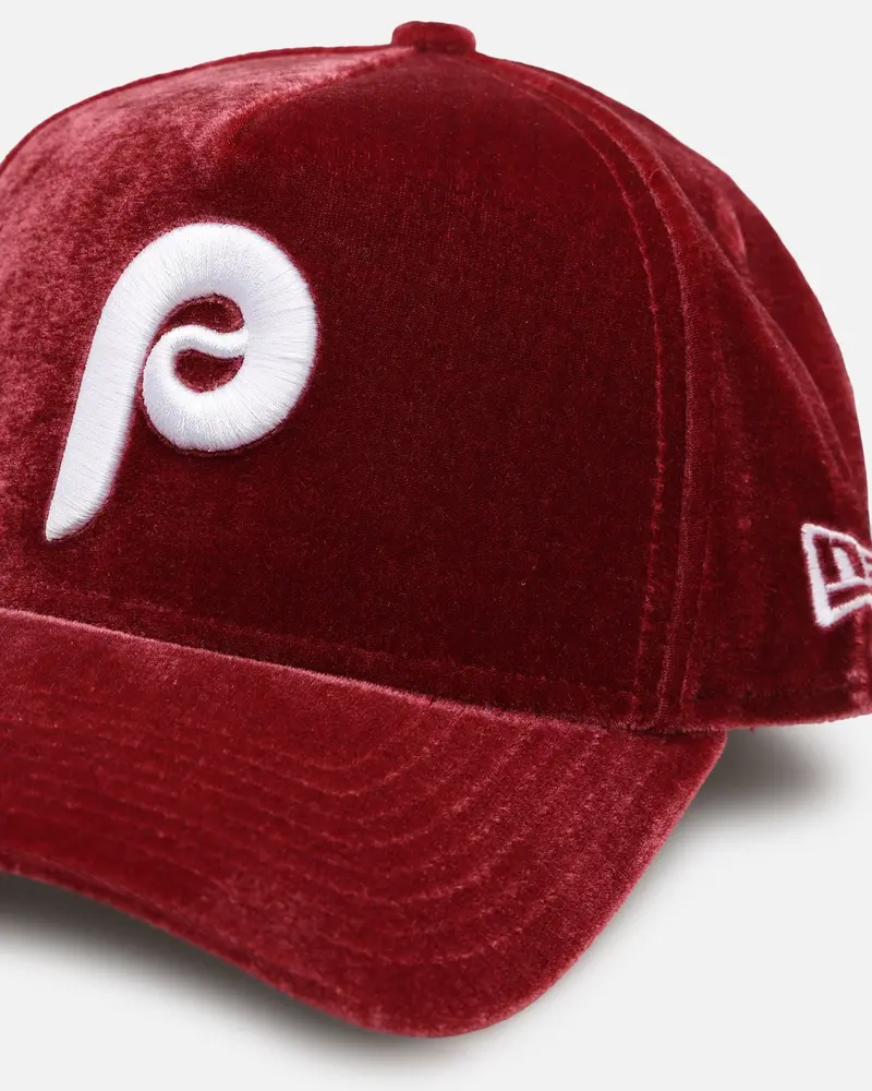 New Era Philadelphia Phillies 'Velvet Official Team Color' 9Forty A-Frame Snapback Burgundy 2
