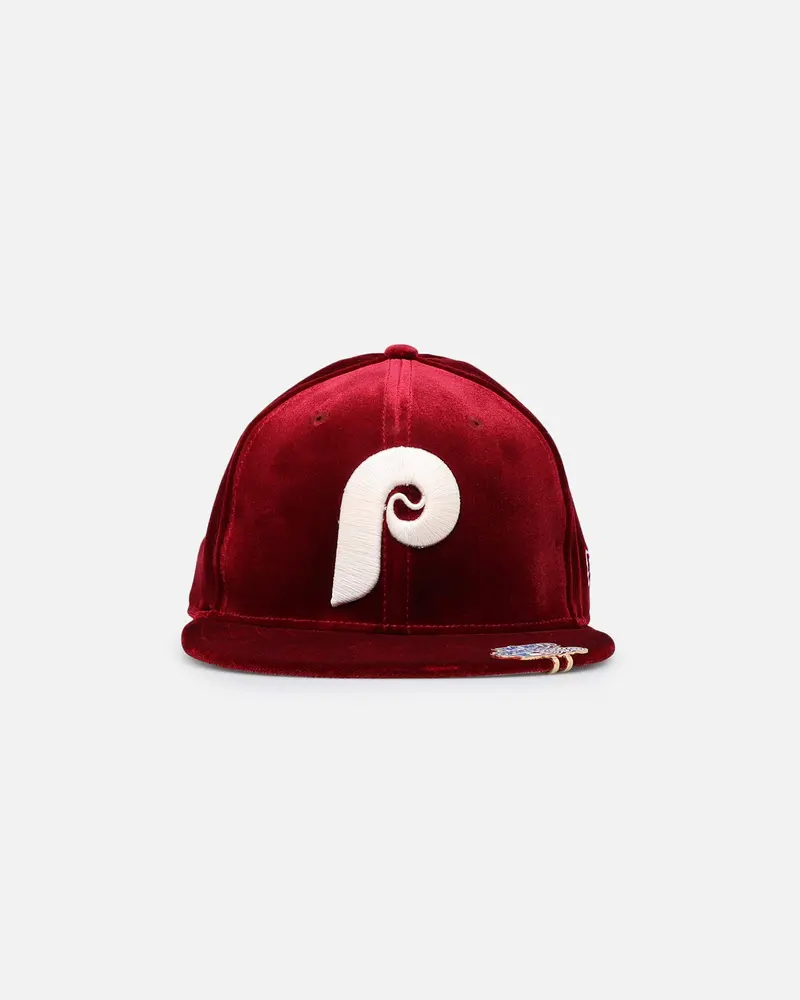 New Era Philadelphia Phillies 'Velvet Visor Clip' 59Fifty Fitted Otc 1
