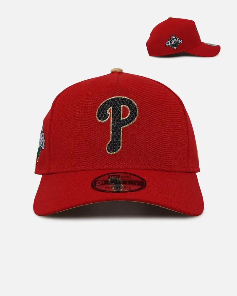 New Era Philadelphia Phillies 'Year Of The Snake' 9Forty A-Frame Snapback Red/Gold 1