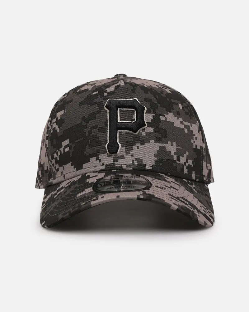 New Era Pittsburgh Pirates 'Black Digi Camo' 9Forty A-Frame Snapback Black/Grey 1