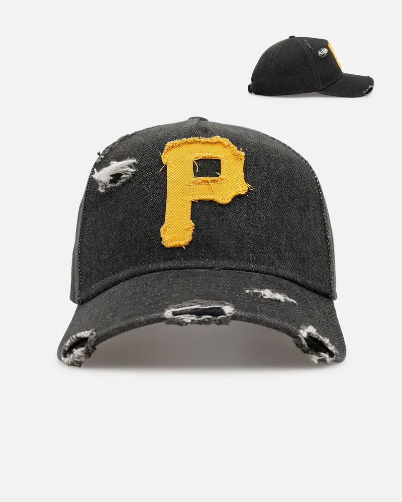 New Era Pittsburgh Pirates 'Denim 2.0' 9Forty A-Frame Strapback Black 1