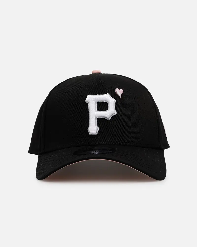 New Era Pittsburgh Pirates 'Pink Satin Hearts 2.0' 9Forty A-Frame Snapback Black/Pink 1