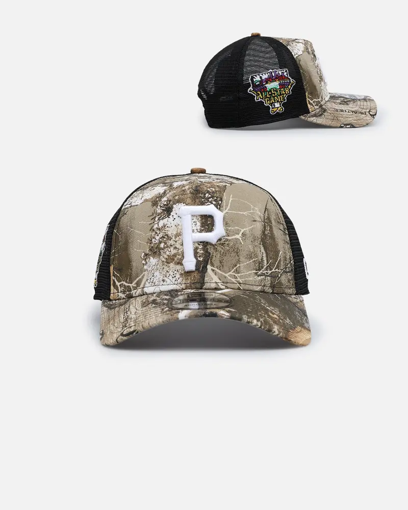 New Era Pittsburgh Pirates 'Real Tree' 9Forty A-Frame Trucker Snapback Realtree Edge 1