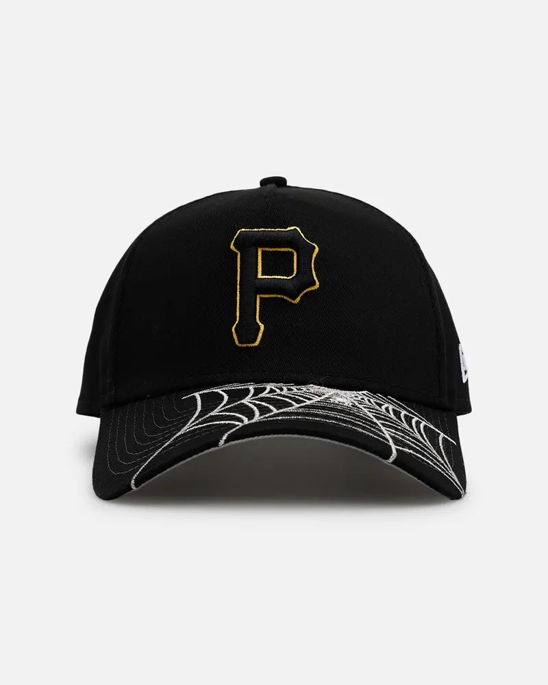 New Era Pittsburgh Pirates 'Spider Web Visor' 9Forty A-Frame Snapback Black 1