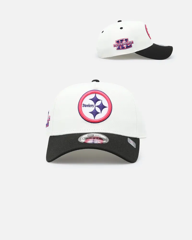 New Era Pittsburgh Steelers 'Neon Nights' 9Forty Snapback Chrome/Black 1