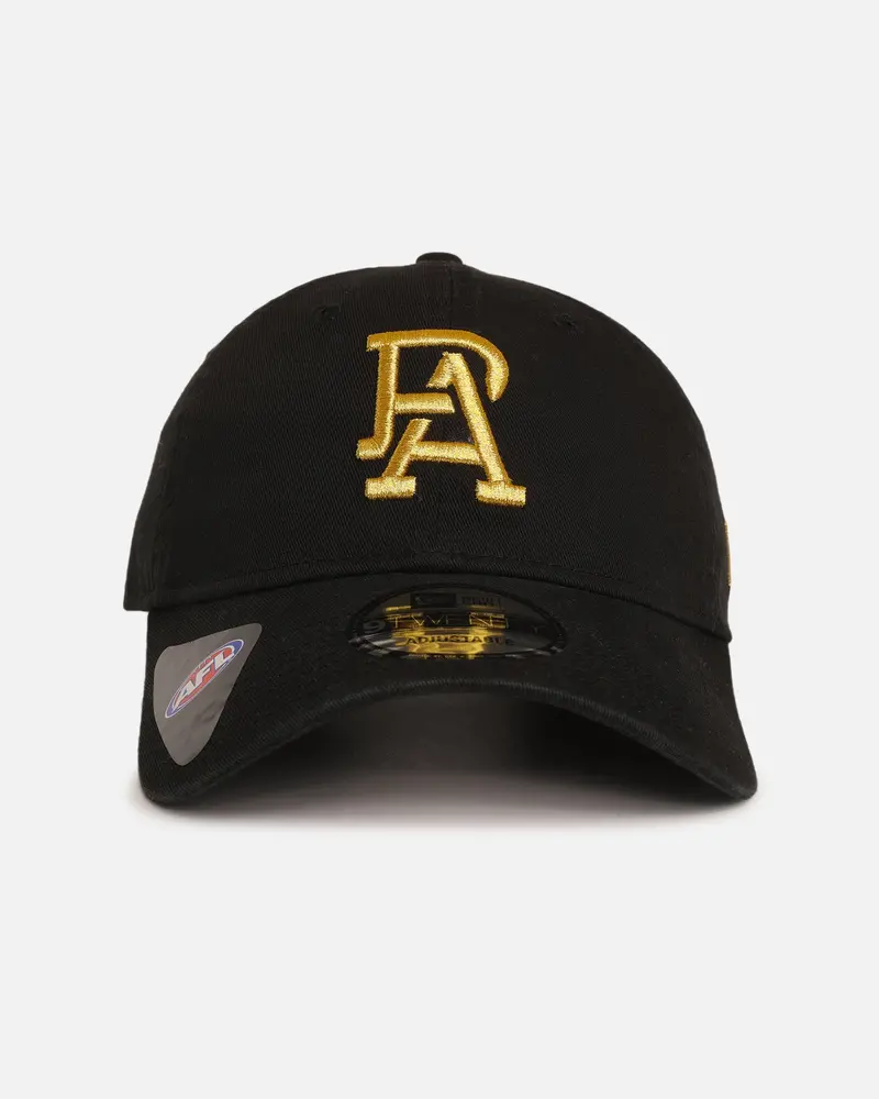 New Era Port Adelaide Football Club 'Afl Black & Gold' 9Twenty Strapback Black/Gold 1