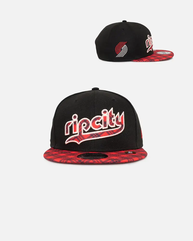 New Era Portland Trail Blazers Nba City Edition 9Fifty Snapback Black 1