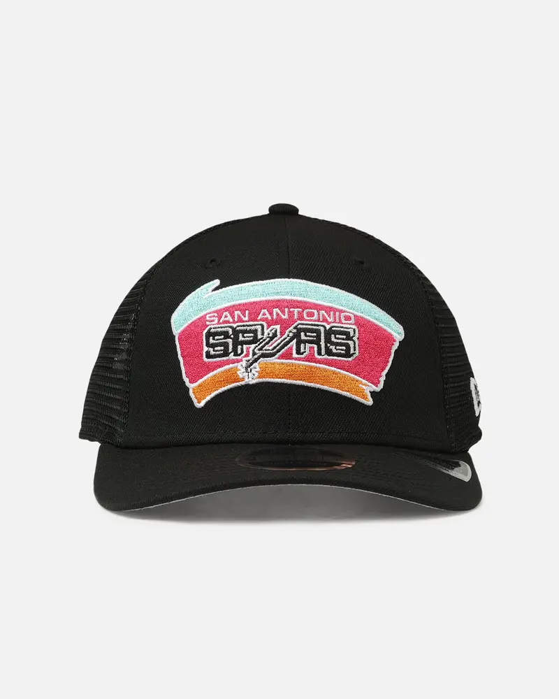 New Era San Antonio Spurs 'Hwc' 9Seventy Trucker Stretch Snapback Black 1