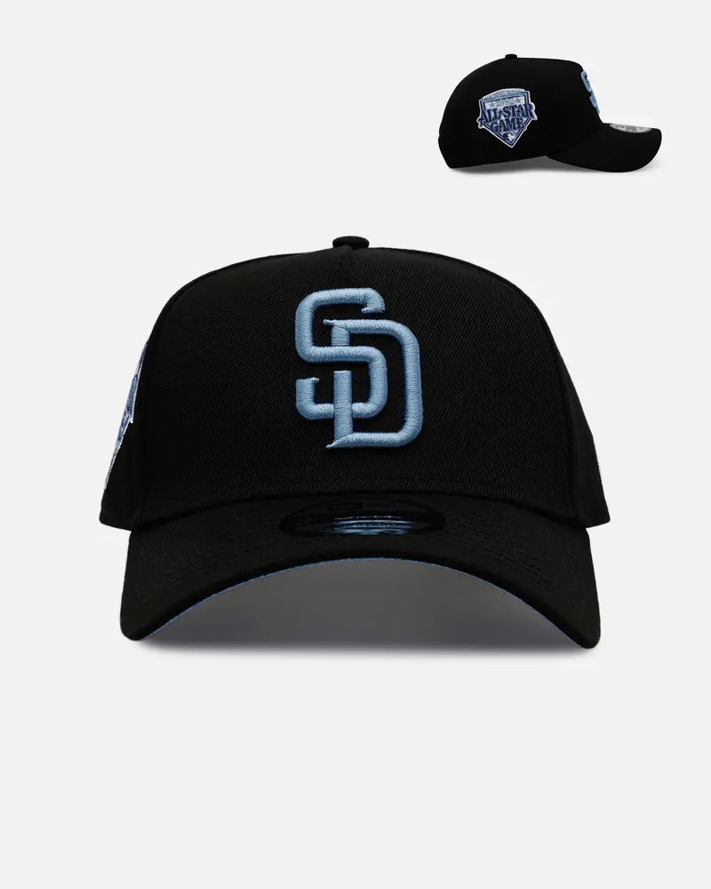 New Era San Diego Padres 'Black And Sky Blue' 9Forty A-Frame Snapback Black/Sky Blue 1