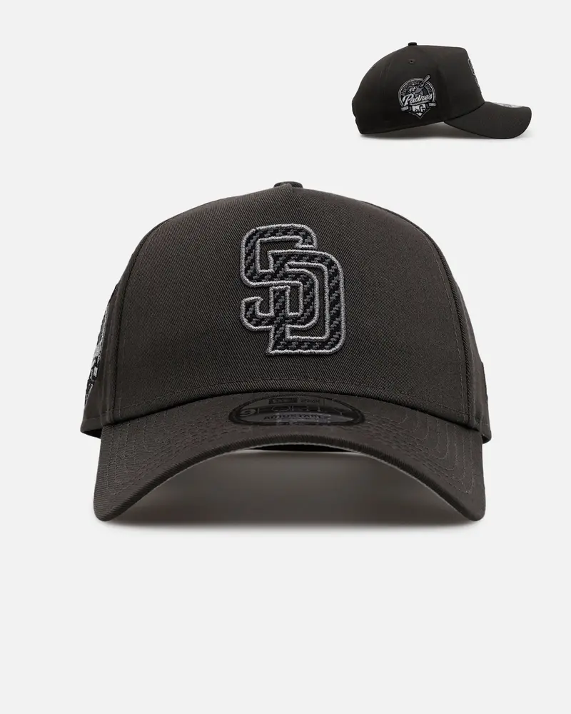 New Era San Diego Padres 'Carbon Weave' 9Forty A-Frame Snapback Black 1
