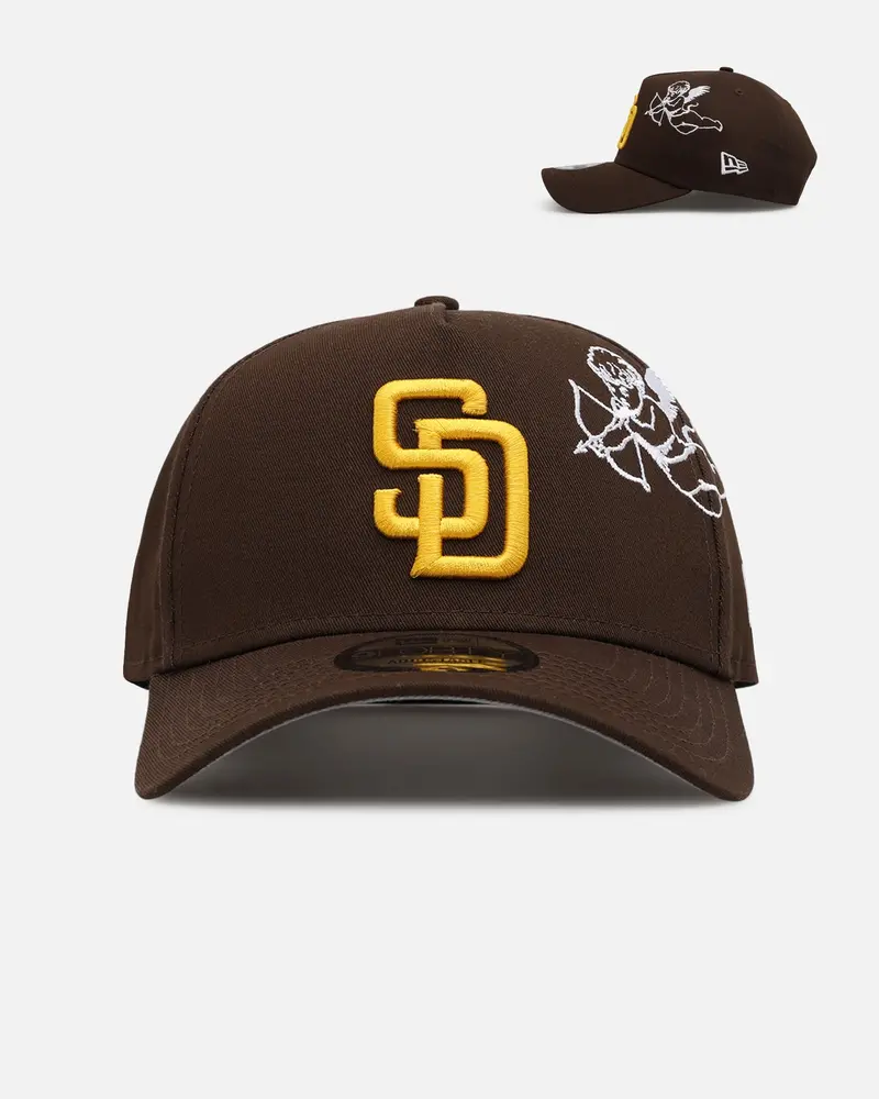 New Era San Diego Padres 'Cherub Official Team Color' 9Forty A-Frame Snapback Brown 1
