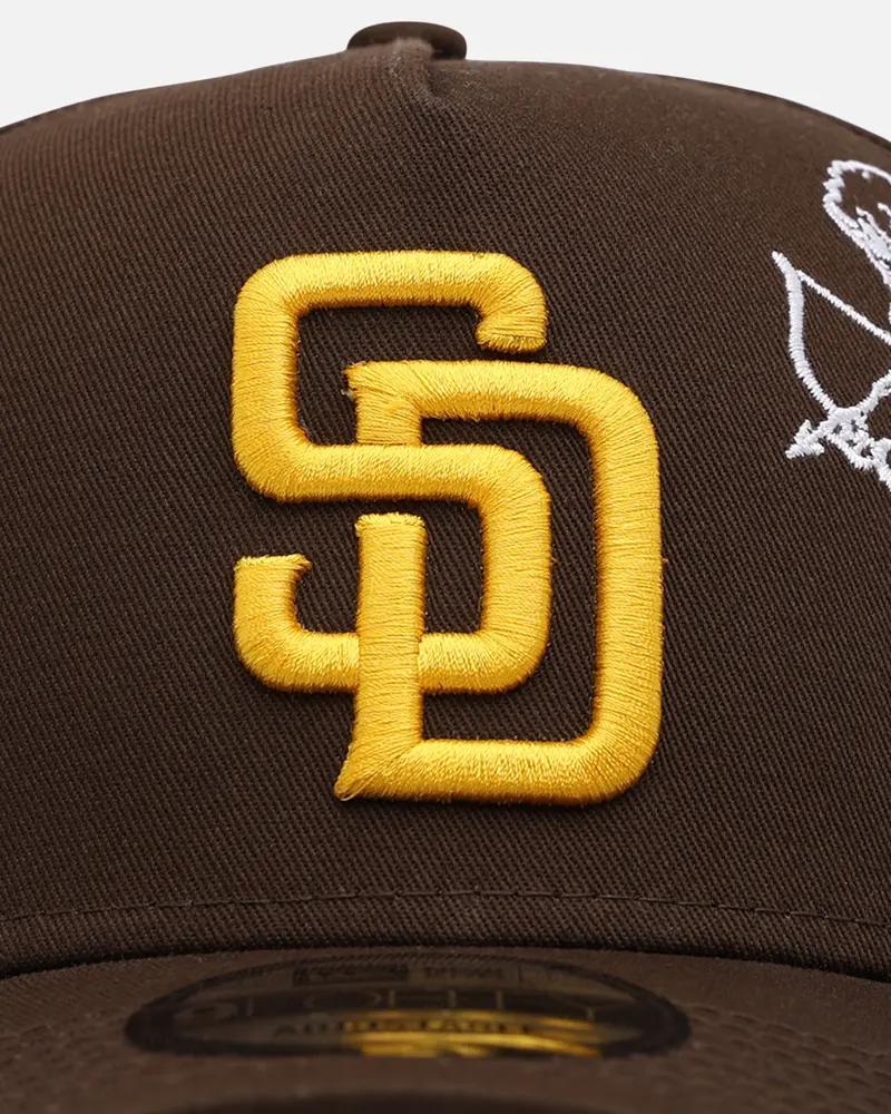 New Era San Diego Padres 'Cherub Official Team Color' 9Forty A-Frame Snapback Brown 2