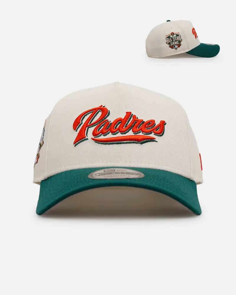 New Era San Diego Padres 'Citrus' 9Forty A-Frame Snapback Chrome/Green/Orange 1