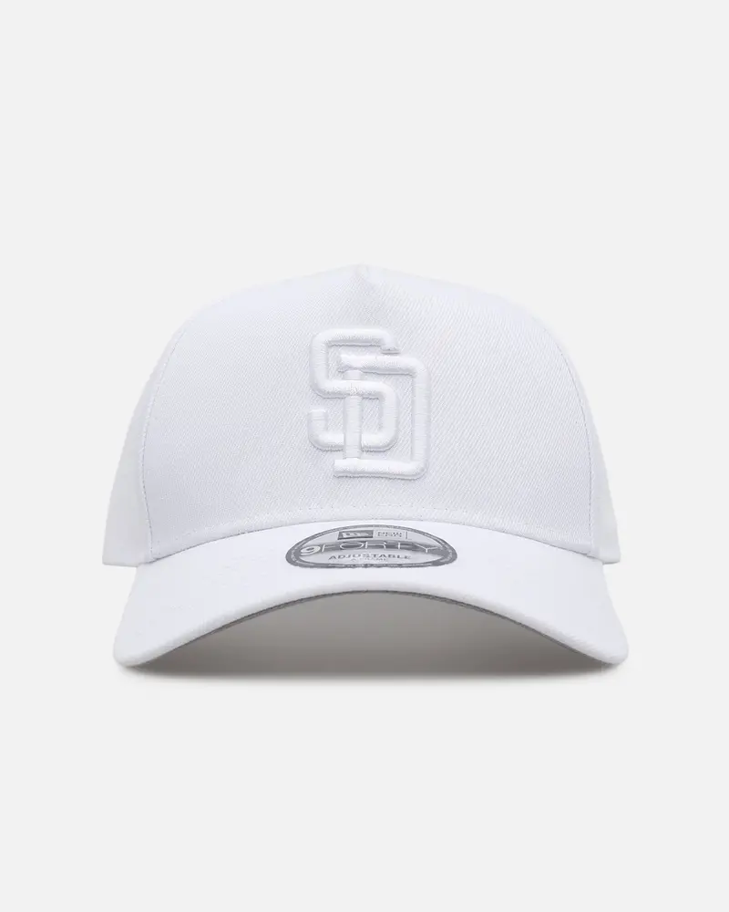 New Era San Diego Padres 'Easy White' 9Forty A-Frame Snapback White/White 1