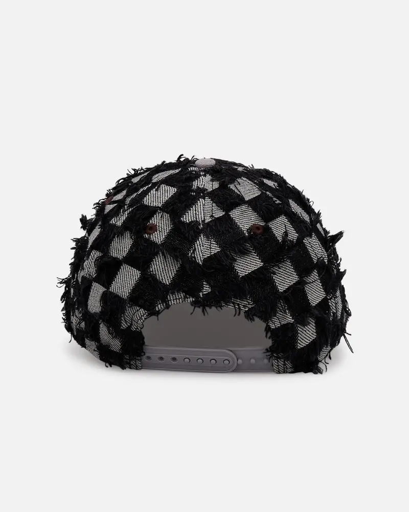 New Era San Diego Padres 'Frayed Checkerboard' 9Forty A-Frame Snapback Black/Grey 2