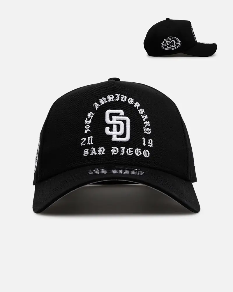 New Era San Diego Padres 'Gothic Arch 2.0' 9Forty A-Frame Snapback Black/White 1