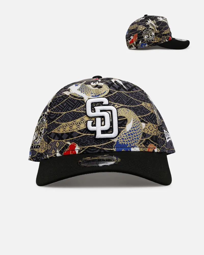 New Era San Diego Padres 'Koi' 9Forty A-Frame Snapback Black/Multi-Colored 1