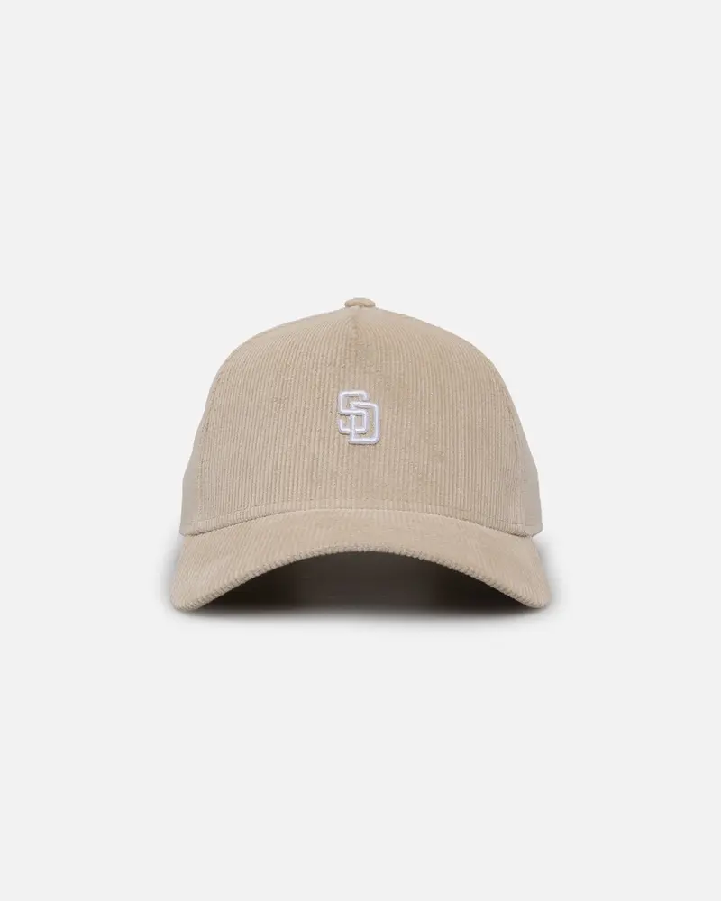 New Era San Diego Padres 'Micro Cord Cream' 9Forty A-Frame Snapback Cream/White 1