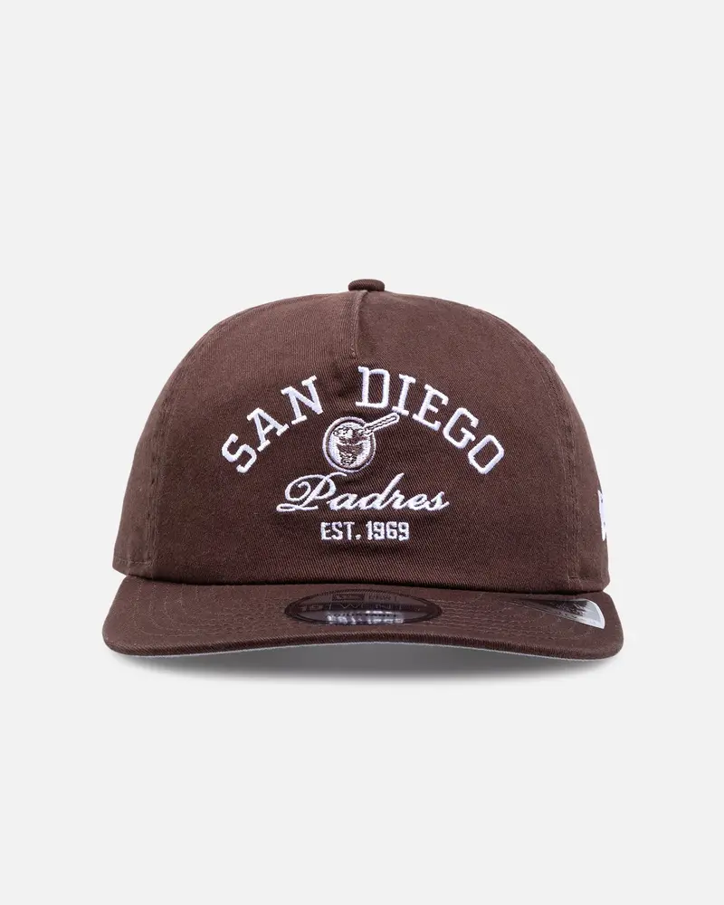 New Era San Diego Padres 'Mlb Stacked Logo' 19Twenty Snapback Dark Brown 1