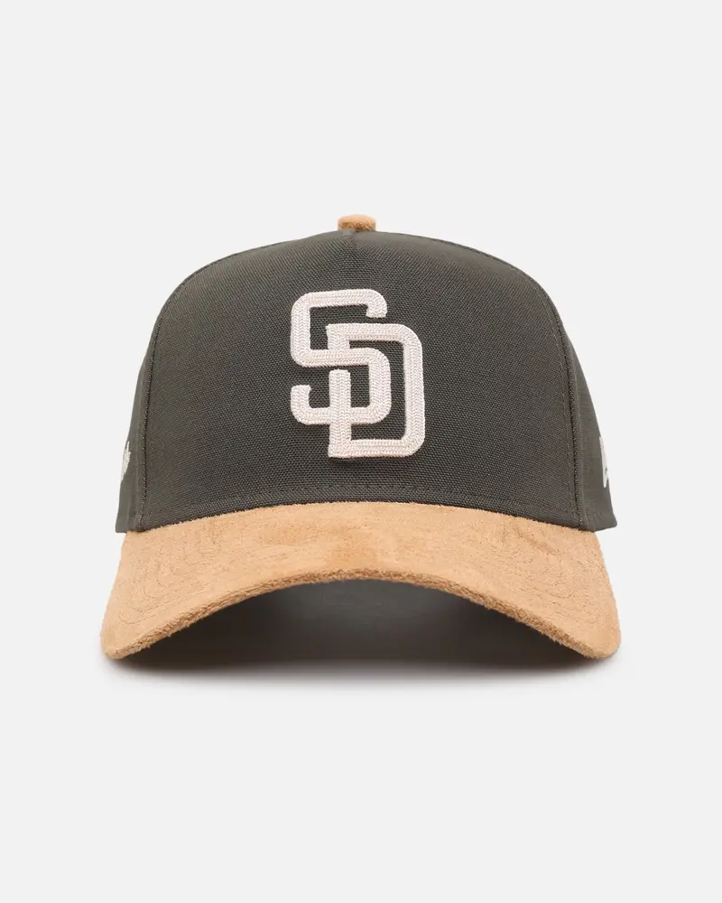 New Era San Diego Padres 'Moss Canvas Wheat' 9Forty A-Frame Snapback Moss Canvas/Ivory 1