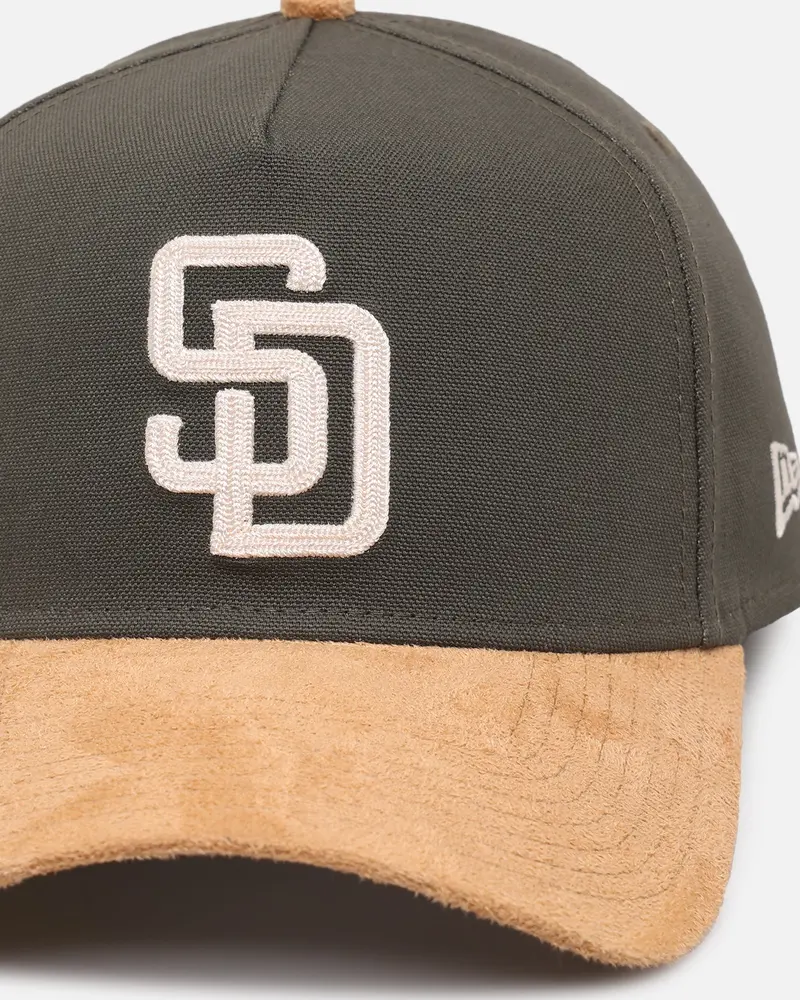 New Era San Diego Padres 'Moss Canvas Wheat' 9Forty A-Frame Snapback Moss Canvas/Ivory 2