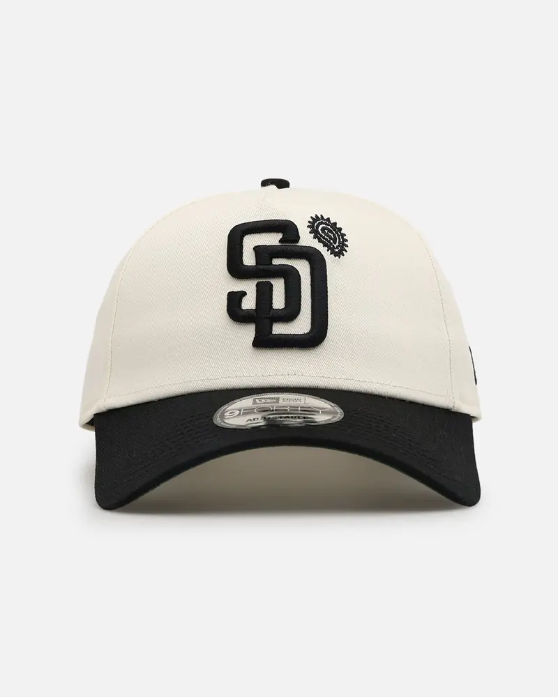 New Era San Diego Padres 'Paisley Hit' 9Forty A-Frame Snapback Chrome White/Black 1