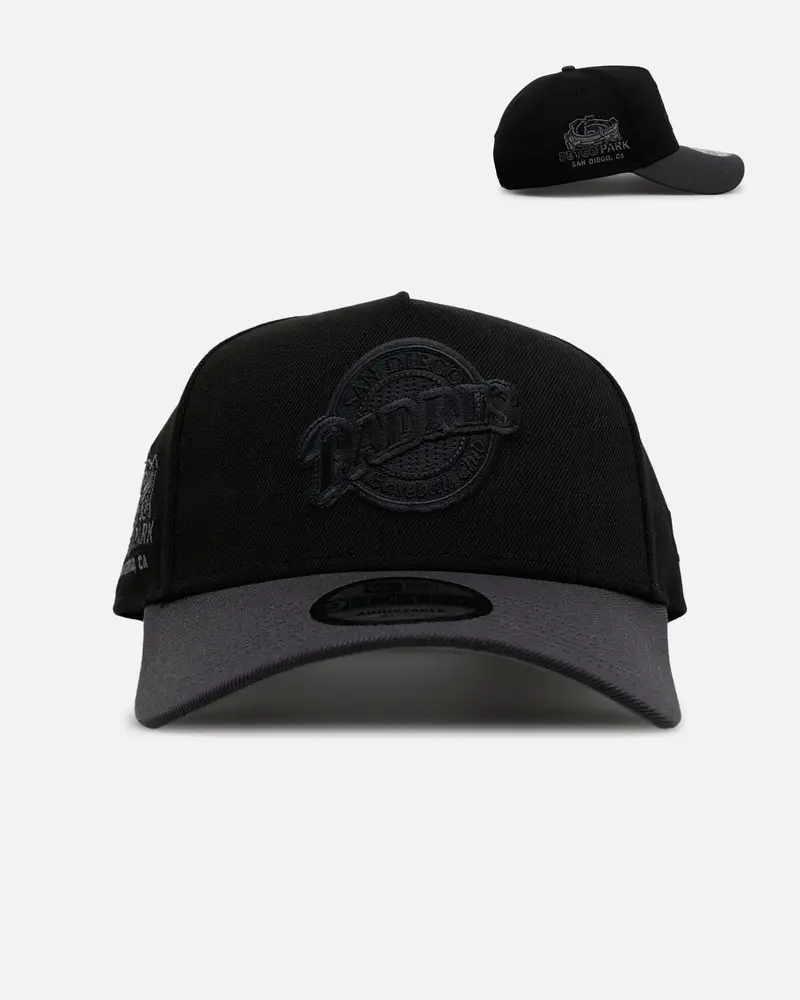 New Era San Diego Padres 'Stealth' 9Forty A-Frame Snapback Black/Charcoal 1
