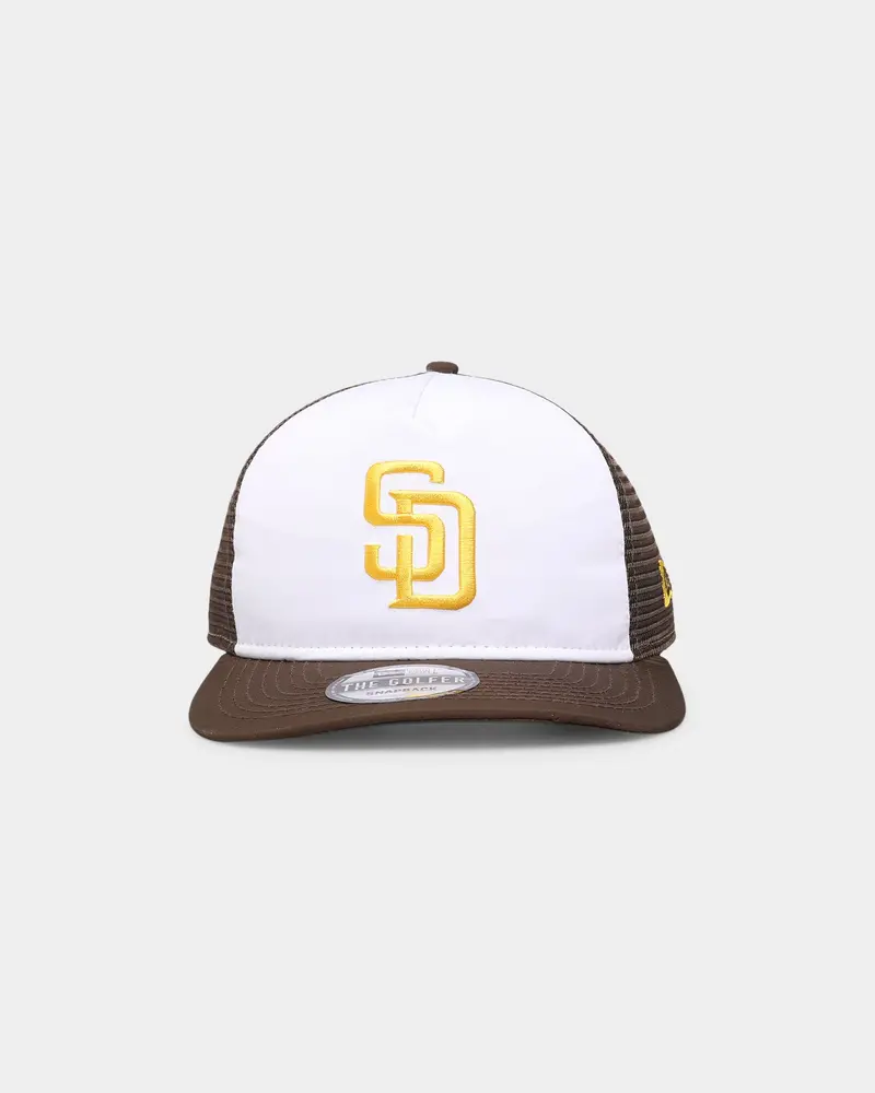New Era San Diego Padres 'Team Two-Tone' Prolight Old Golfer Trucker Snapback White/Otc 1