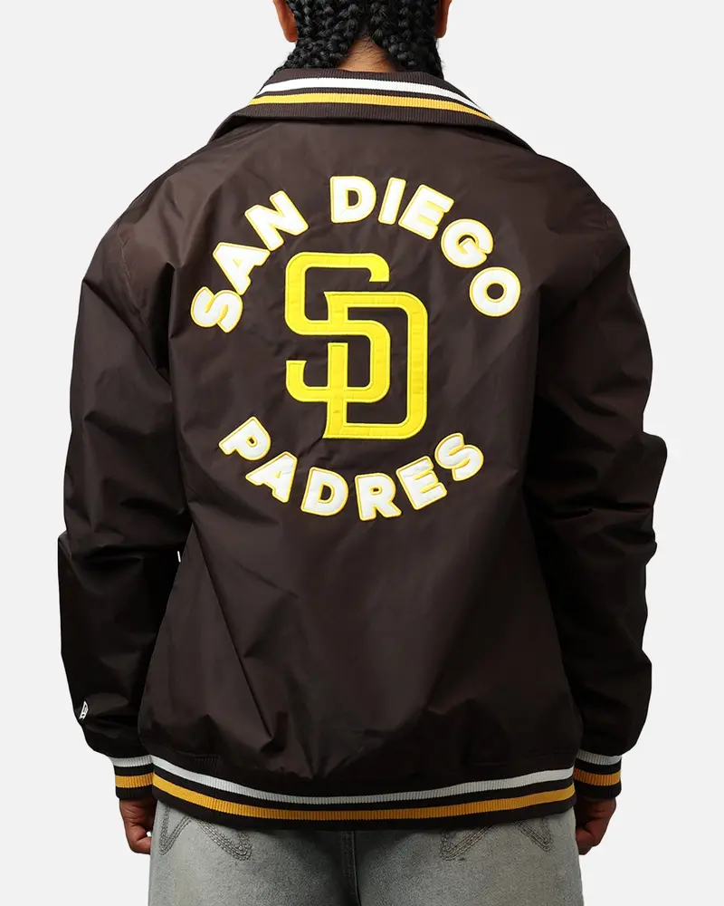 New Era San Diego Padres Throwback Jacket Brown 1
