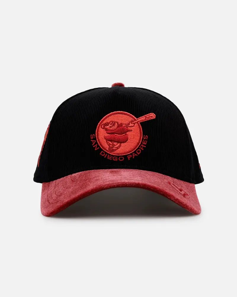 New Era San Diego Padres 'Velvet Cord Certified Lover' 9Forty A-Frame Premium Corduroy Snapback Black 1
