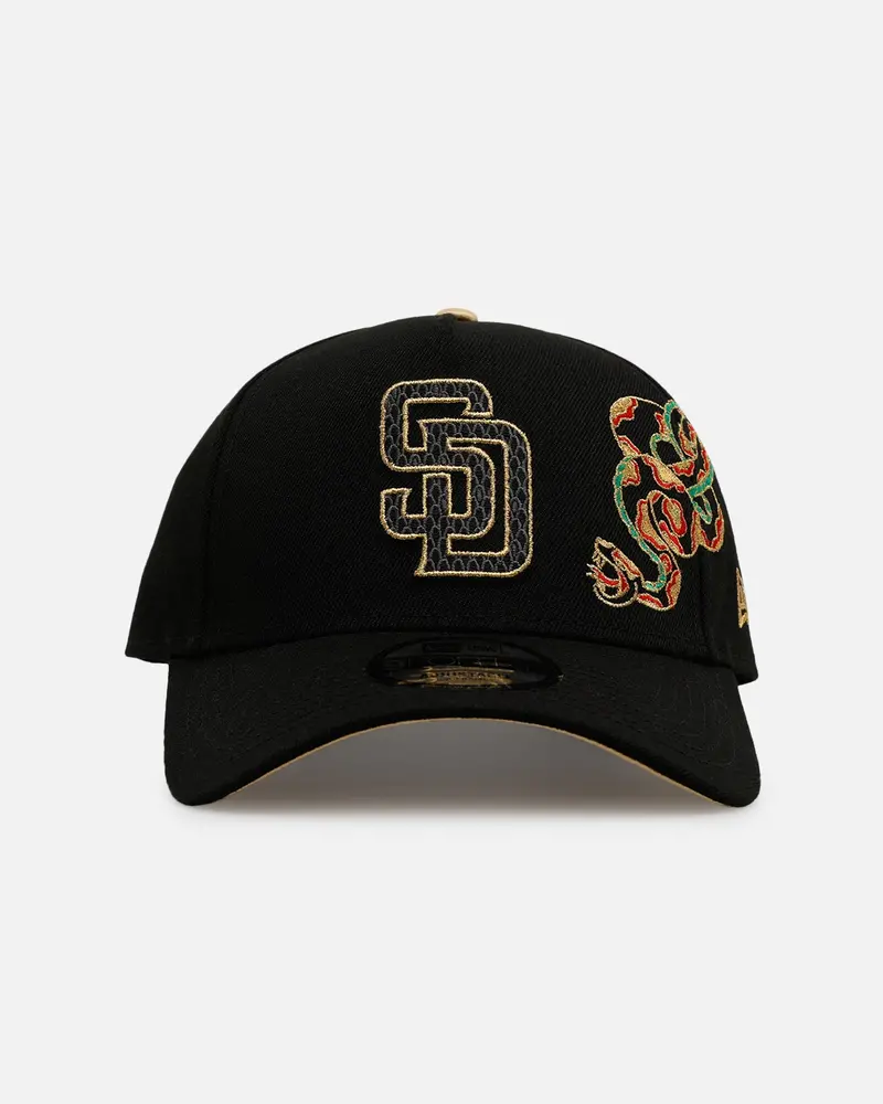 New Era San Diego Padres 'Year Of The Snake' 9Forty A-Frame Snapback Black/Gold 1