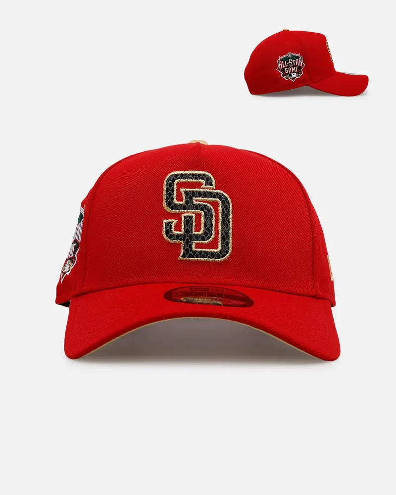 New Era San Diego Padres 'Year Of The Snake' 9Forty A-Frame Snapback Red/Gold 1