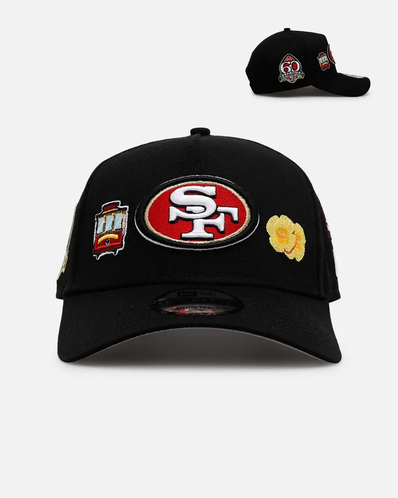 New Era San Francisco 49Ers 'City Icons' 9Forty A-Frame Snapback Black 1