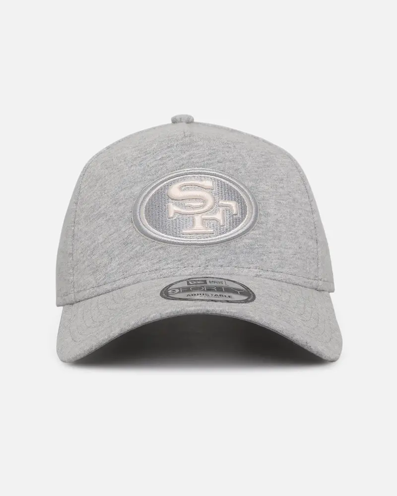 New Era San Francisco 49Ers 'Cozy' 9Forty A-Frame Strapback Heather Grey 1