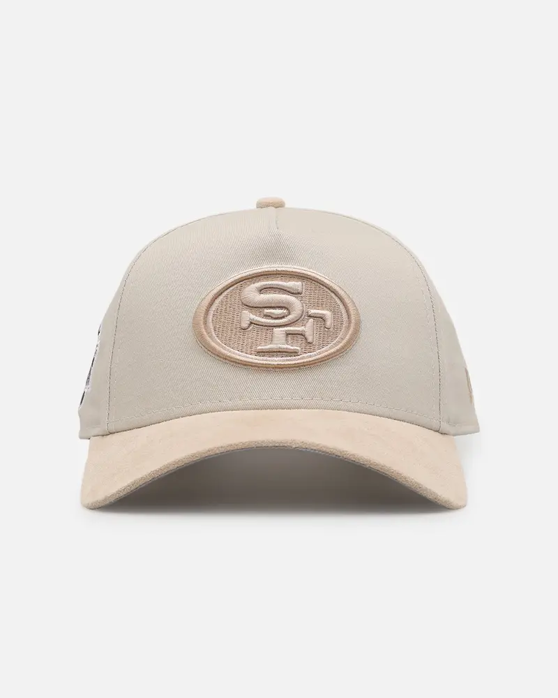 New Era San Francisco 49Ers 'Cream Suede' 9Forty A-Frame Strapback Stone/Oatmilk 1