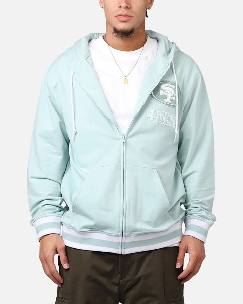 New Era San Francisco 49Ers 'Logo Select Mint' Full Zip Hoodie Mint/White 1