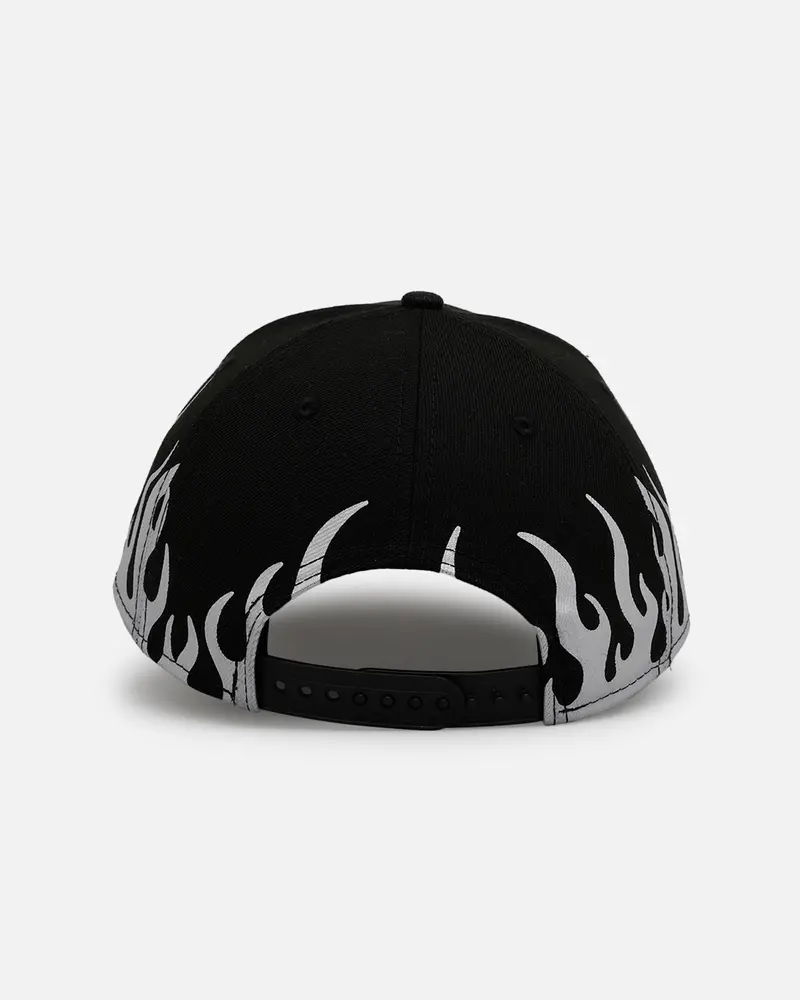 New Era San Francisco 49Ers 'Metallic Flames' 9Forty A-Frame Snapback Black/Silver 2