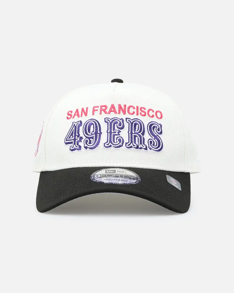 New Era San Francisco 49Ers 'Neon Nights' 9Forty Snapback Chrome/Black 1