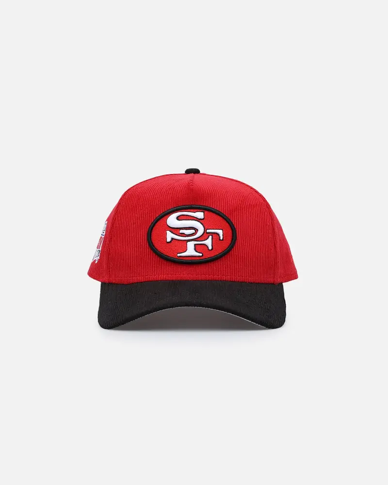 New Era San Francisco 49Ers 'Nfl 2-Tone Corduroy' 9Forty A-Frame Snapback Red/Black 1