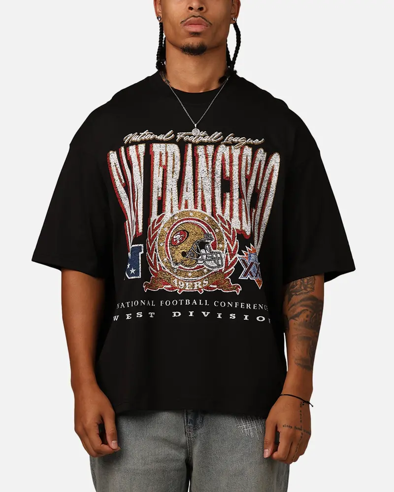 New Era San Francisco 49Ers Oversized Essentials T-Shirt Black 1