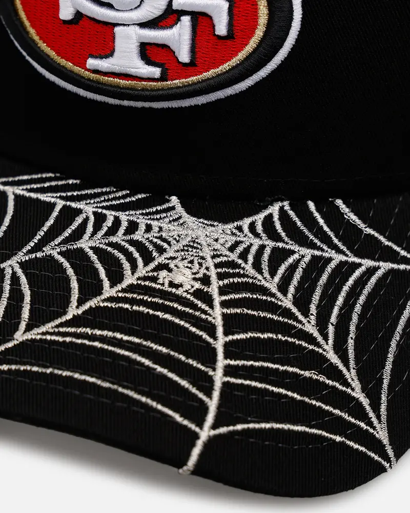 New Era San Francisco 49Ers 'Spider Web Visor' 9Forty A-Frame Snapback Black 2