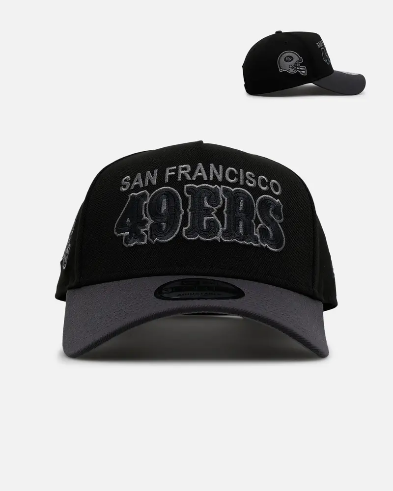 New Era San Francisco 49Ers 'Stealth' 9Forty A-Frame Snapback Black/Charcoal 1
