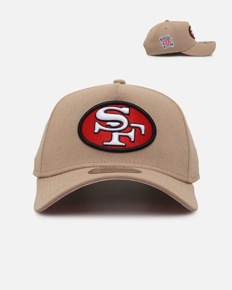 New Era San Francisco 49Ers 'Tan Pink' 9Forty A-Frame Snapback Tan 1